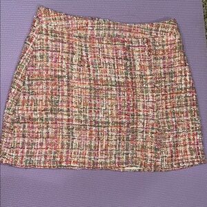 Blue Rain Pink Cream Mini Pencil Skirt
